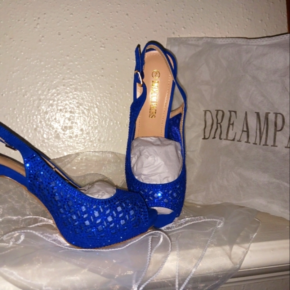 Blue High Heel Dream Pairs